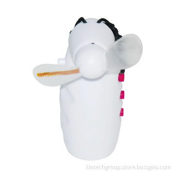 LED message promotional battery-operated fans with LED lights for flashing message and logo